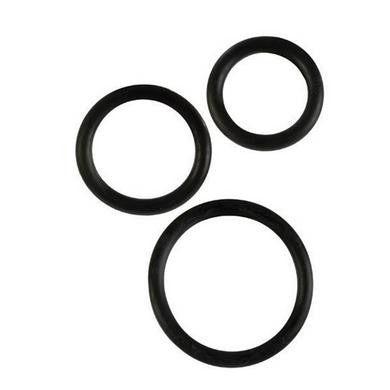 Rubber Rings 3 Piece Set - Black