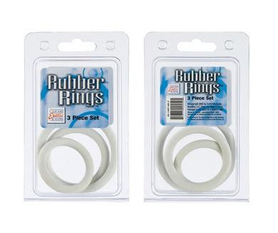 Rubber Rings 3 Piece Set - White