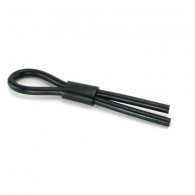 Silicone Stud Lasso Ring Black