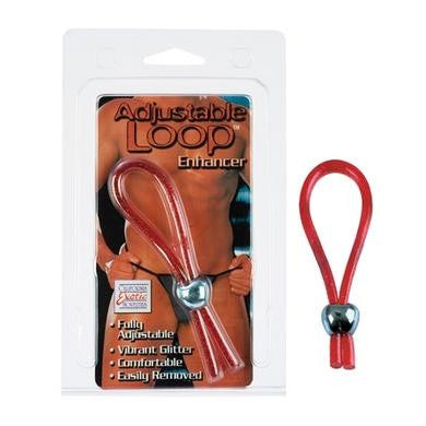 Adjustable Loop Enhancer - Red Glitter