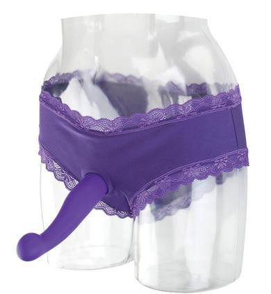 Silicone Love Rider Hipster Harness - Purple