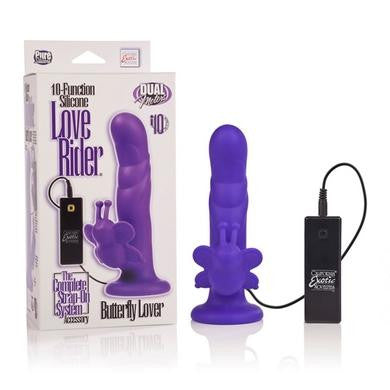 10-function Silicone Love  Rider Butterfly Lover -  Purple