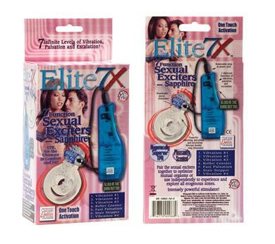 Elite 7X 7 Function Sexual Exciters - Sapphire