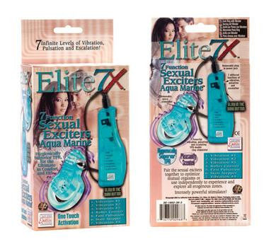 Elite 7X 7 Function Sexual Enhancer - Aqua Marine