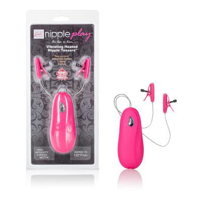 Vibrating Heated Nipple  Teasers - Pink