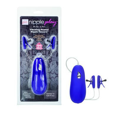 Vibrating Heated Nipple  Teasers - Purple