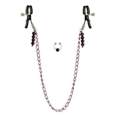 Purple Chain Nipple Clamps