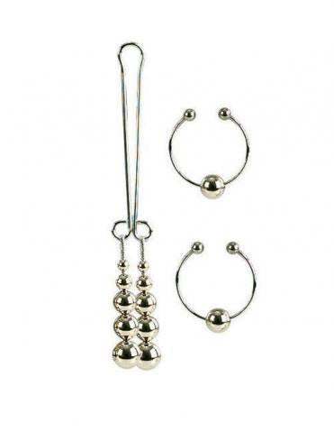 Nipple And Clitoral Non-Piercing Body Jewelry - Silver