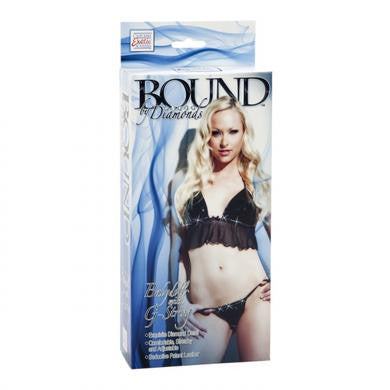 Bound By Diamonds - Babydoll With G-String - Black