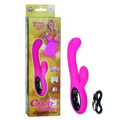 Coco Rechargable Dual Wand -  Pink