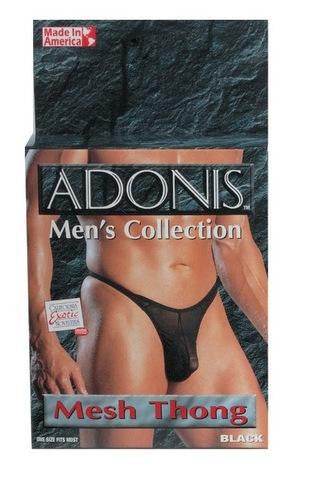 Adonis Mesh Thong - Black