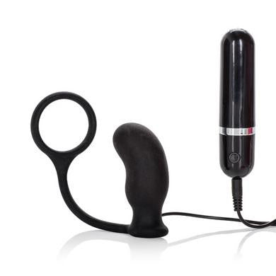 Dr. Joel Kaplan 10-function  Prostate Massager and Ring -  Black