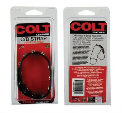 Colt Leather Adjustable Cock And Ball Strap - 8 Snap