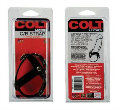 Colt Leather Cock And Ball Strap - H-Piece Divider