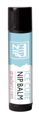 Nip Zip Ice Cube Nip Balm -  Strawberry Mint - Tube Carded