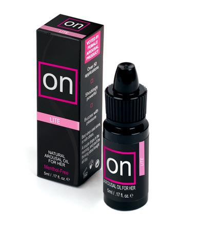 On Lite Natural Arousal Oil Menthol Free - .17 oz. Bottle