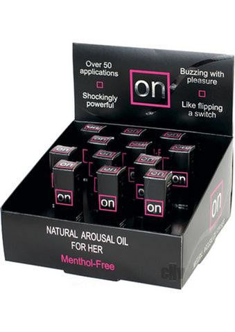 On Natural Arousal Oil 12 Piece Display Of 5ml