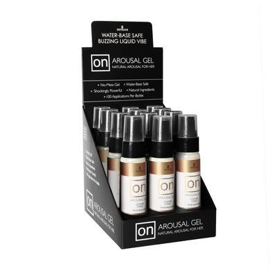 On Arousal Gel Coffee Cake 12 Pc. Display - Includes Tester and Applicator Sticks