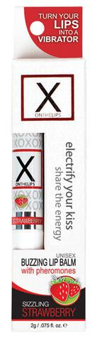 X On The Lips Lip Balm - Sizzling Strawberry - .75 oz.