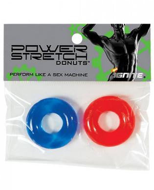 Power Stretch Donuts -  2 Pack - Red and Blue