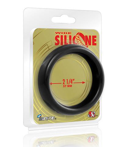 Wide Silicone Donut - Black - 2.25-Inch Diameter