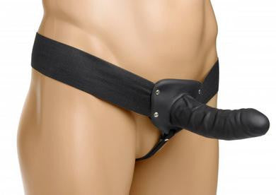 Erection Assist Hollow  Strap-on - Black