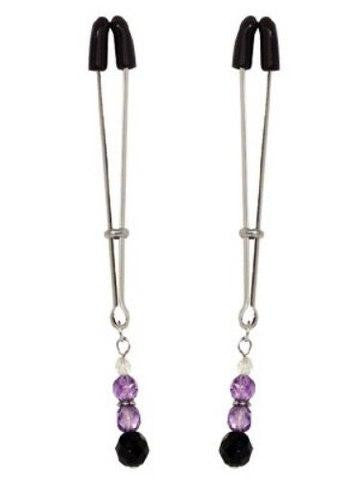 Beaded Clit Clamp Purple