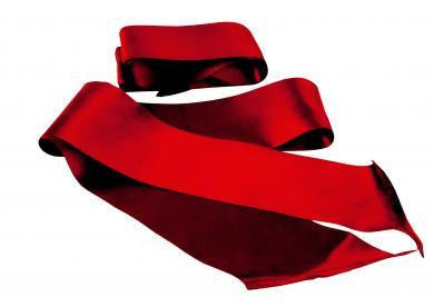 Sex and Mischief Silky Sash Restraints - Red