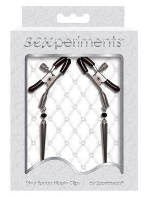 Sexperiments Silver Spears Nipple Clips