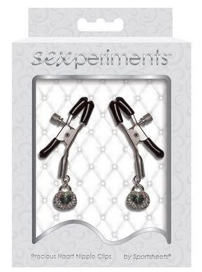 Sexperiments Precious Heart Nipple Clips