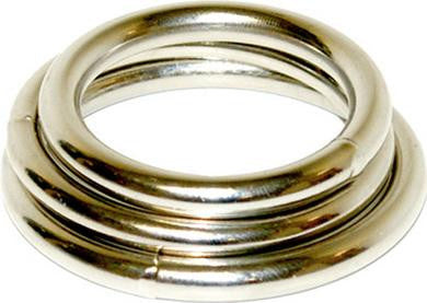 Manbound Metal Cock Ring 3-Pack