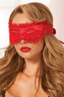 Satin Eye Mask - Red