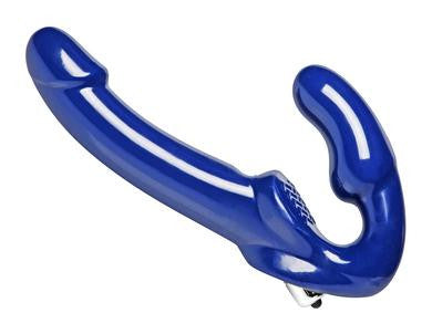 Revolver Ii Vibrating Strapless Strap on Dildo -  Blue