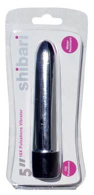 Shibari 5-inch Silver 10x Pulsations Vibrator