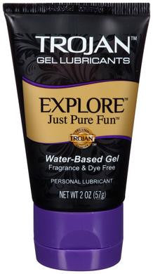 Trojan Explore Water-based Gel Lubricant - 2 Oz.