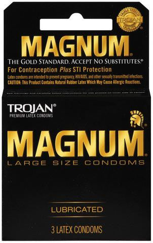 Trojan Magnum Large Size Condoms - 3 Pack