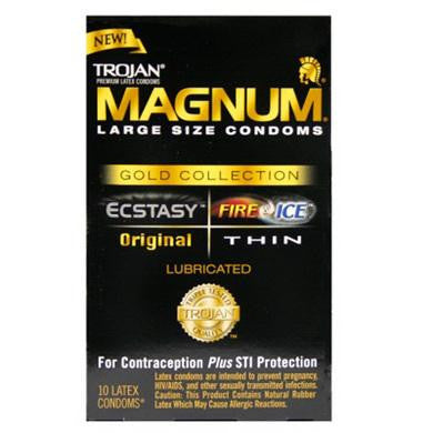 Trojan Condom Magnum Gold Collection - 10 Pack