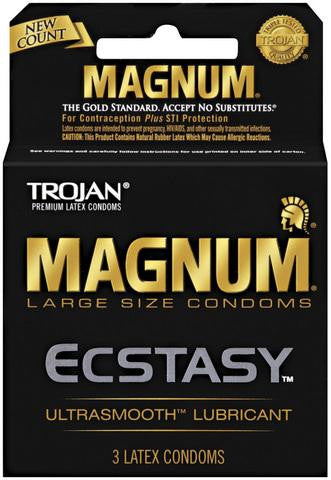 Trojan Magnum Ecstasy Lubricated Condoms 3-Pack