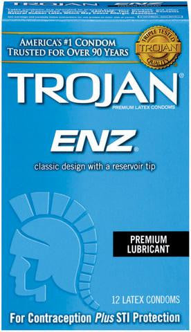 Trojan Enz Lubricated Condoms - 12 Pack TJ93750