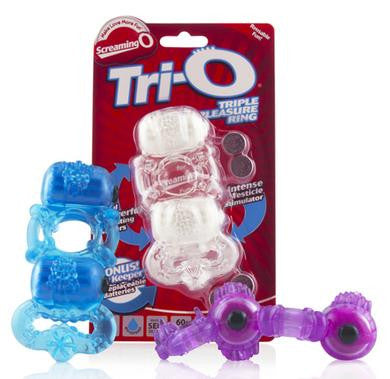 The Tri-O Triple Pleasure Ring 6 Count Display