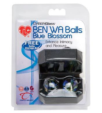 Tlc Cyberglass Ben Wa Balls Blue Blossom