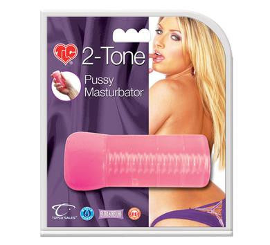 Tlc 2-tone Pussy Masturbator  - Pink  Ts1484656