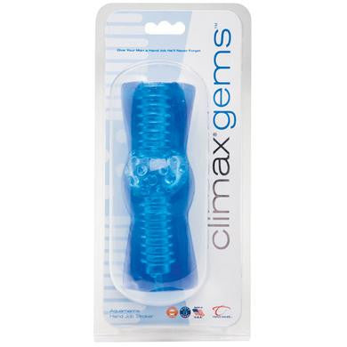 Climax Gems Hand Job Stroker - Aquamarine