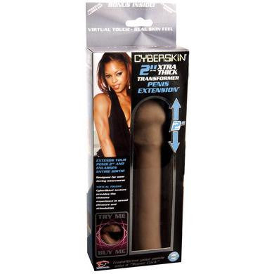 Cyber Skin 2-inch  Thick Transformer Penis Extension - Cinnamon