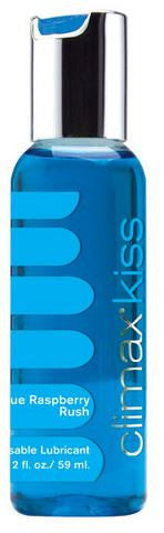 Climax Kiss Lubricant 2 oz. - Blue Raspberry Rush