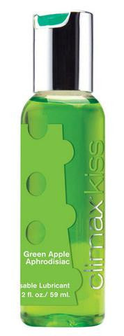 Climax Kiss Lubricant 2 oz. - Green Apple