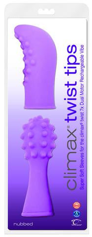 Climax Twist Tips Nubbed Vibrator - Purple