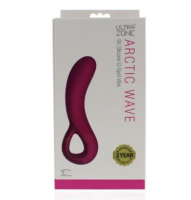 Ultrazone Arctic Wave 9x Silicone G-spot Rechargeable Vibe - Pink