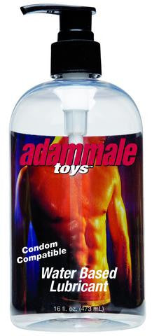 Adam Male Toys Condom Compatible Water Based Lubricant 16 oz.