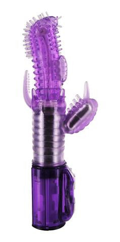 Illuminating Tingle Top Rabbit Vibrator - Purple